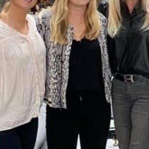 Lavender Brown snakeskin bomber jacket